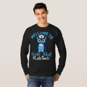 T-shirt Night Owl Nurses Welcome To Night Shift Lab Tech (Devant entier)