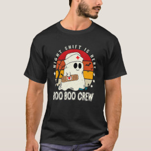 T-shirt Night Shift Boo Boo Crew Nurw Docteur Médicale est