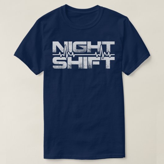 T-shirt Night Shift Different Breed Stethoscope Funny Nurs (Design devant)
