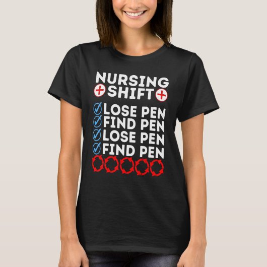 T-shirt Night Shift Nurse Day Quote Nursing Week Shifting  (Devant)