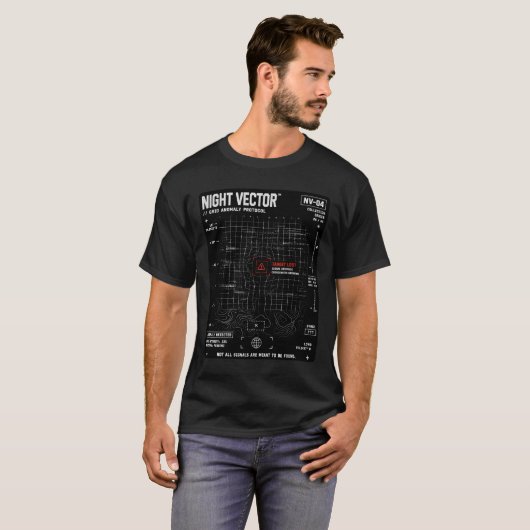 T-shirt Night Vector | Grid Anomaly Protocol (Devant entier)
