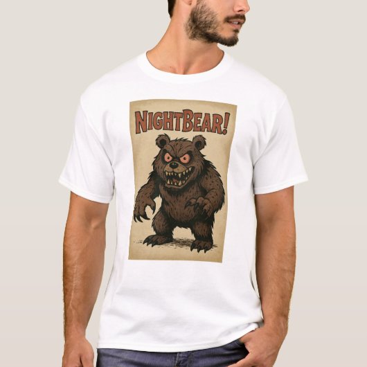 T-shirt NIGHTBEAR! Monster (Devant)