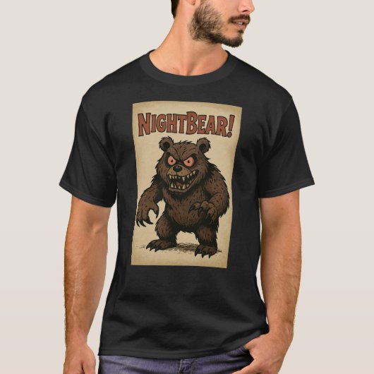 T-shirt NIGHTBEAR! Monster (Devant)