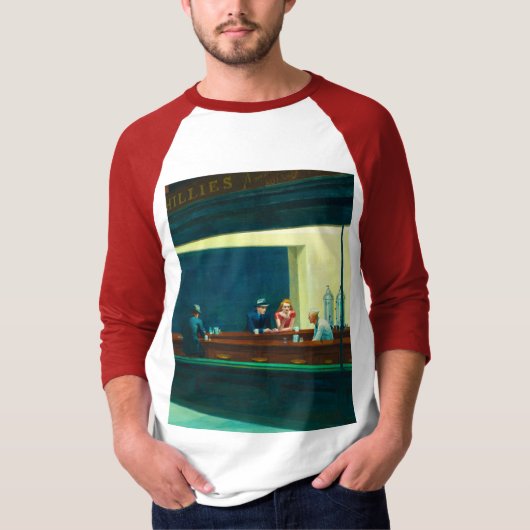 T-shirt Nighthawks, 1942 par Edward Hopper (Devant)