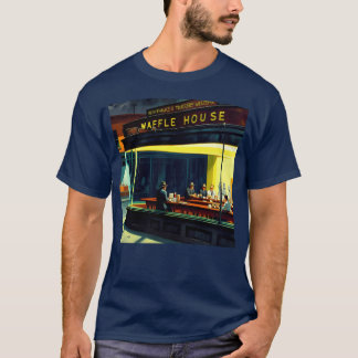 T-shirt Nighthawks au Waffle House Rétro Parodie Art gi