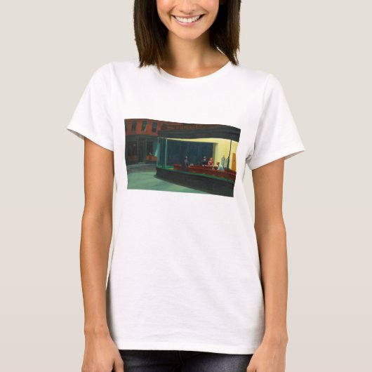 T-shirt Nighthawks - Edward Hopper (Devant)