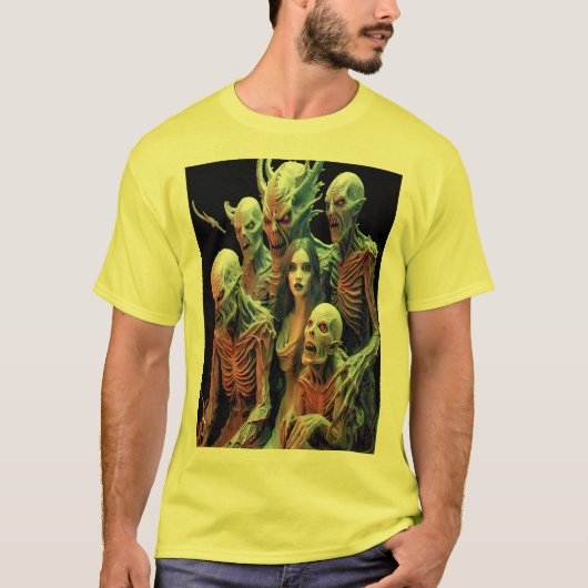 T-shirt Nightmare Horde : Créatures démoniques (Devant)