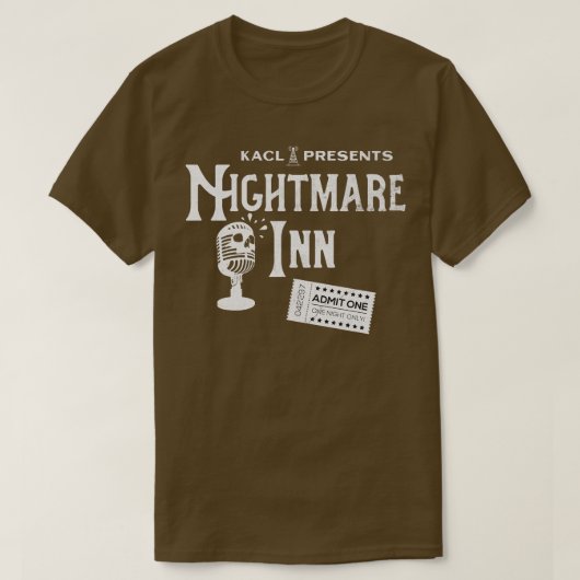 T-shirt Nightmare Inn Version Vintage (Design devant)