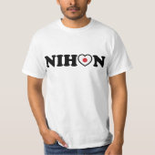 T-shirt Nihon Love Coeur Drapeau (Devant)