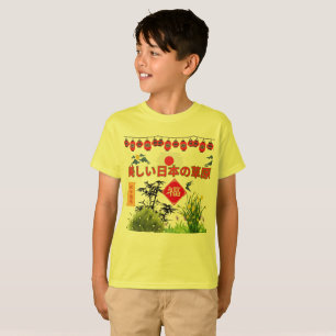 T-shirt Nihon no sogen jaune