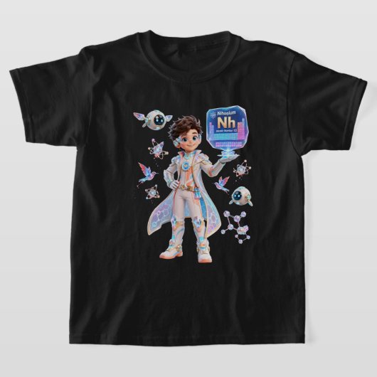 T-shirt # Nihonium (Nh) – Atomique | Collection ATOMIVRA™ (Poser)