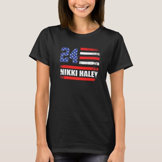 T-shirt Nikki Haley 2024 American Flag USA Flag  1 (Devant)