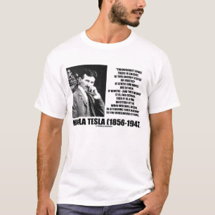 T-shirt Nikola Tesla Wheelwork de citation de nature