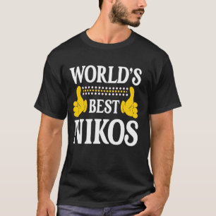 T-shirt Nikos Nom personnel Funny Prénom World's Best