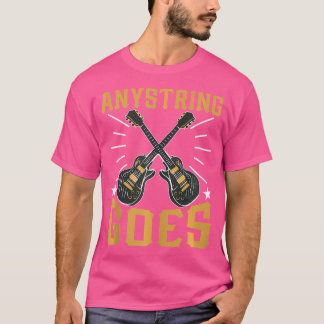 T-shirt N'importe quelle chaîne devient guitare acoustique