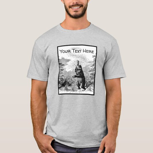 T-shirt Nimrod - Ours et abeilles  (Devant)