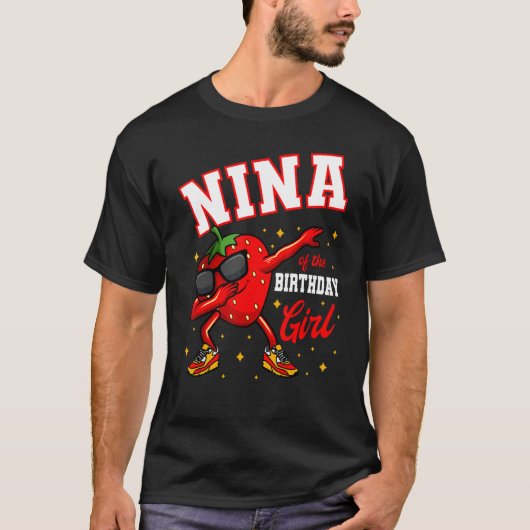 T-shirt Nina De L'Anniversaire Fille Dabbing Anniversaire (Devant)