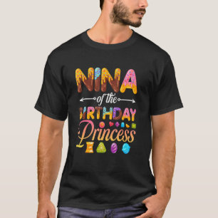 T-shirt Nina De L'Anniversaire Princesse Donut Birthday Gi