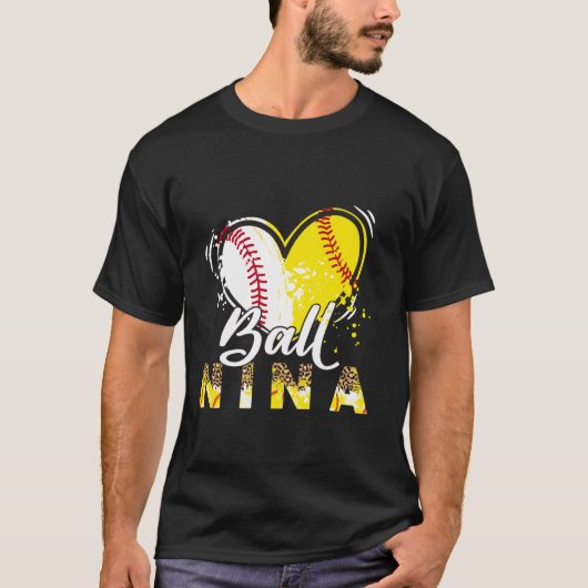 T-shirt Nina des deux baseball Softball Sport correspondan (Devant)