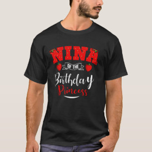 T-shirt Nina du thème princesse fraise anniversaire Bda