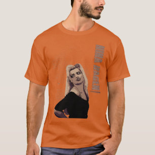 T-shirt Nina Hagen Brun Vintage rétro
