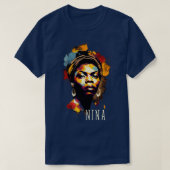 T-shirt Nina Simone Splash (Design devant)