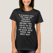 T-shirt nine to five job problems (Devant)
