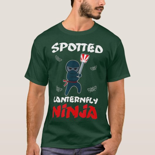 T-shirt Ninja à lanternes tachetées (Devant)