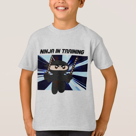 T-SHIRT NINJA BADINE LES T-SHIRTS, NINJA DANS LA CHEMISE (Devant)