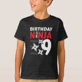T-shirt Ninja Birthday Party (Devant)