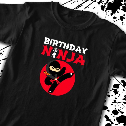 T-shirt Ninja Birthday Party Theme
