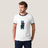 T-shirt Ninja bleu (Devant entier)