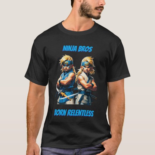 T-shirt Ninja Bros Nés Impitoyables De Base  (Devant)
