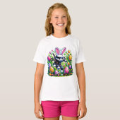 T-shirt Ninja Bunny Aventure de Pâques (Devant entier)