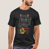 T-shirt Ninja Chat Maneki Neko (Devant)