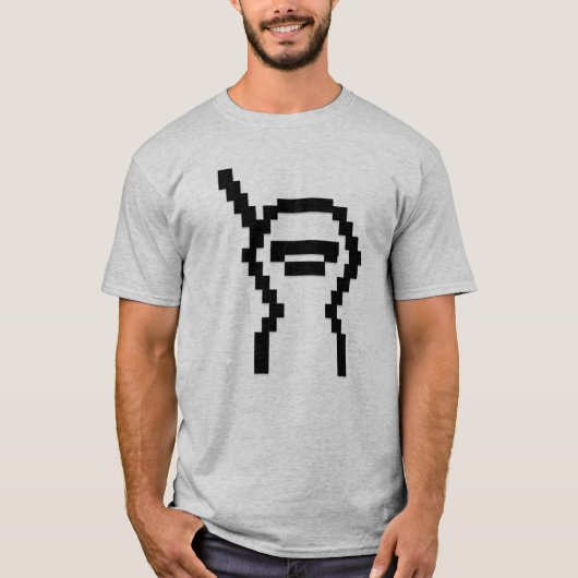T-shirt ninja de 8 bits (Devant)