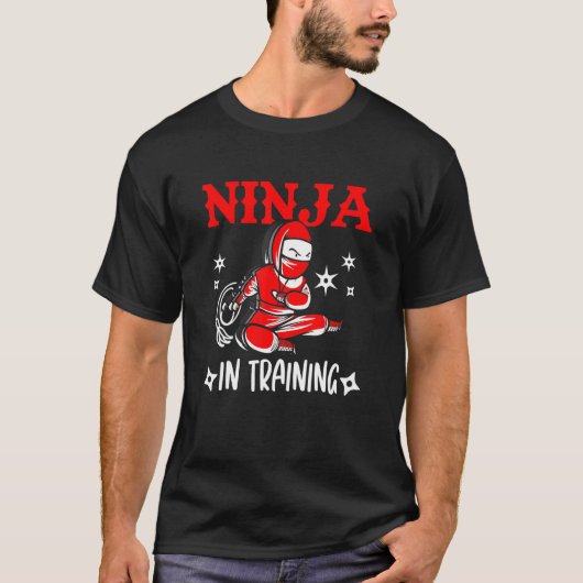 T-shirt Ninja En Formation Pour Les Enfants Shinobi Karate (Devant)