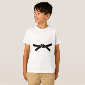 T-shirt Ninja Karate Halloween Costume Ceinture noire Maté (Devant entier)