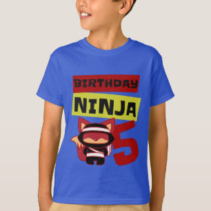 T-shirt Ninja Kids 5e anniversaire Je suis 5 ans garçon t