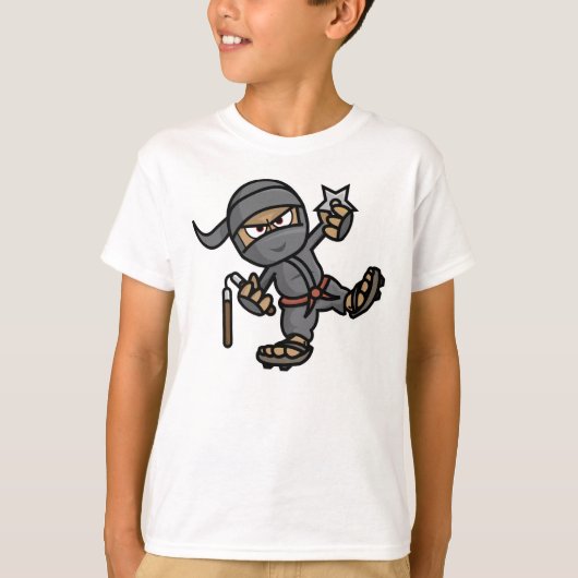 T-shirt Ninja Kids American Apparel (Devant)