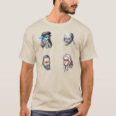 T-shirt Ninja Leonardo Donatello Raphael Michelagelo (Devant)