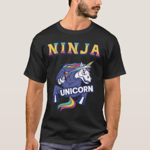 T-shirt Ninja Licorne Karaté Licorne Kickboxing Arts Marti