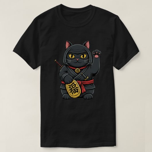 T-shirt Ninja Maneki Neko (Design devant)