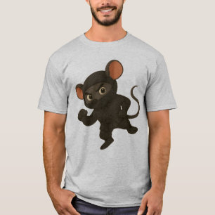 T-shirt Ninja Mouse   Drôle Cartoon Martial Arts D