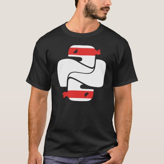 T-shirt Ninja noir simple (Devant)