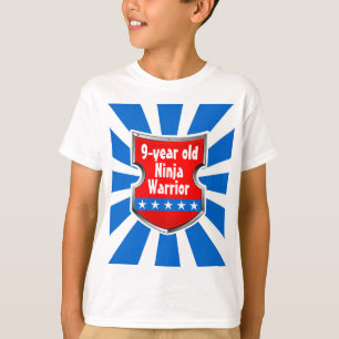 T-shirt Ninja Patriotic Warrior Boys Parti Anniversaire de
