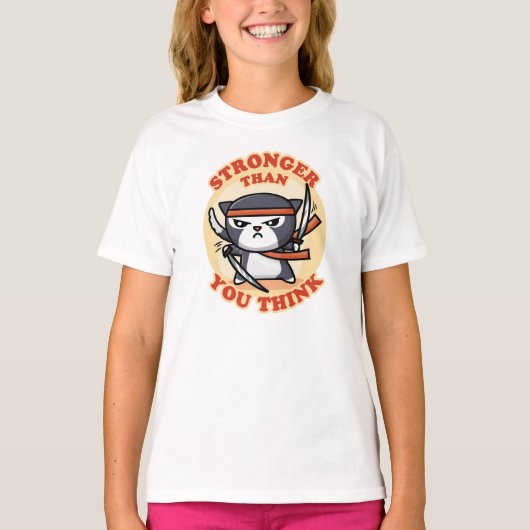 T-shirt Ninja | Plus forte que vous ne pensez (Devant)