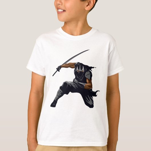 T-shirt Ninja pour les garçons. Grand anniversaire (Devant)