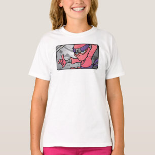 T-shirt Ninja rose personnalisable