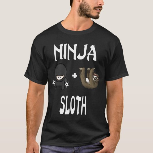 T-shirt Ninja Sloth Ninja Shirt (Devant)
